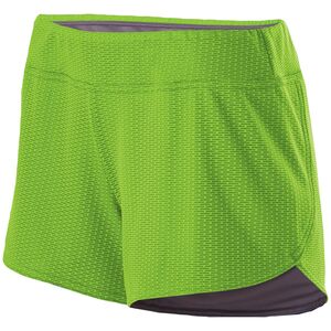 Holloway 229369 - Ladies Boundary Shorts Lime/ Graphite