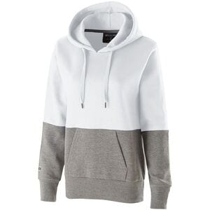 Holloway 229378 - Ladies Ration Hoodie White / Charcoal Heather