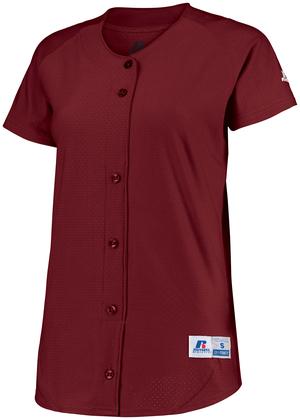 Russell 737VTX - Ladies Stretch Faux Button Jersey