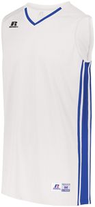 Russell 4B1VTM - Legacy Basketball Jersey White/Royal