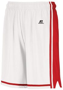 Russell 4B2VTM - Legacy Basketball Shorts White/True Red