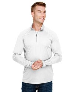 A4 A4N4268 - Adult Daily 1/4 Zip Jersey White