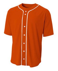 A4 A4NB4184 - Youth Full Button Baseball Top Athletic Orange