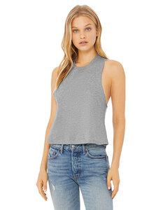 BELLA+CANVAS B6682 - Women's Racerback Cropped Top Athletic Heather