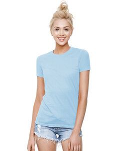StarTee ST1210 - Ladies Cotton Crew Neck T-shirt Light Blue