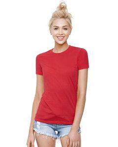 StarTee ST1210 - Ladies Cotton Crew Neck T-shirt Red