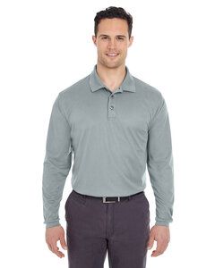 UltraClub 8210LS - Adult Cool & Dry Long-Sleeve Mesh Piqué Polo