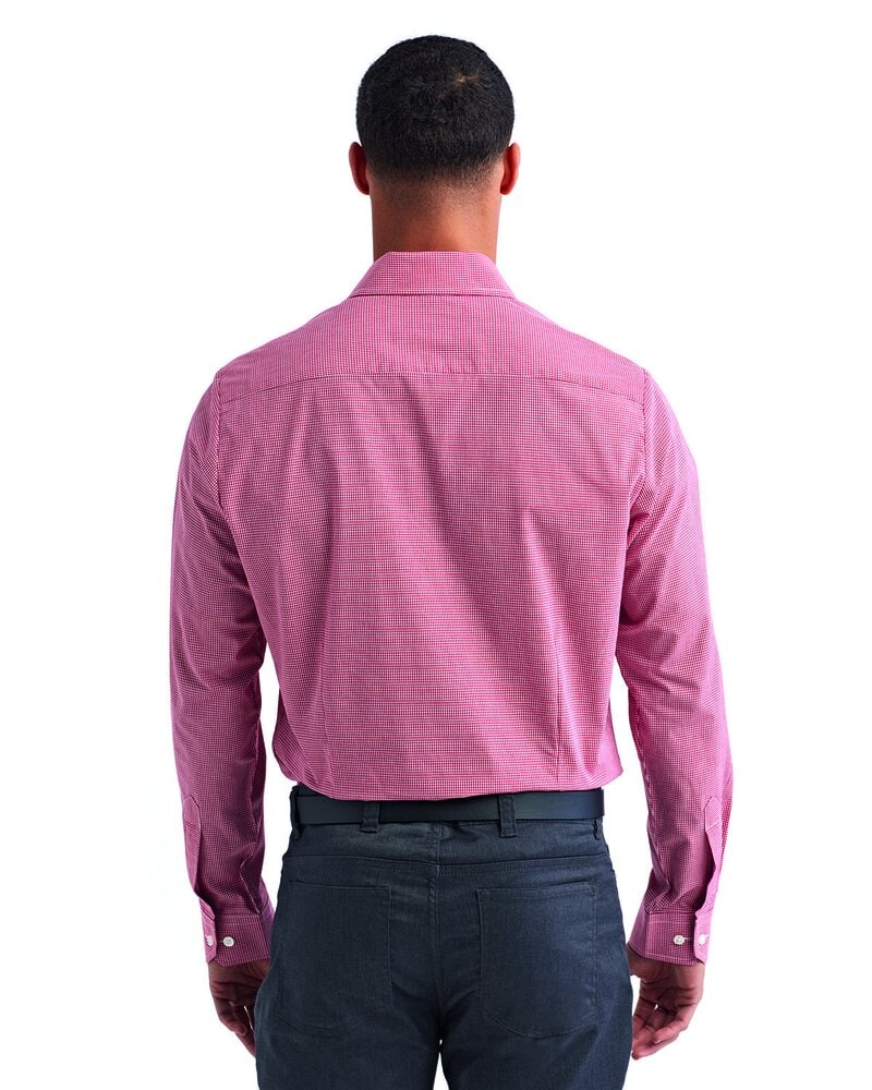 Artisan Collection by Reprime RP220 - Men's Microcheck Gingham Long-Sleeve Cotton Shirt