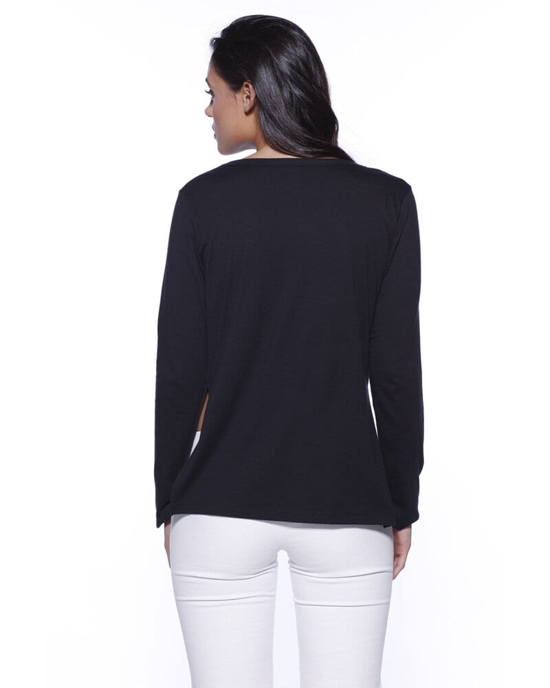 StarTee ST1471 - Ladies CVC High Low Long-Sleeve T-Shirt