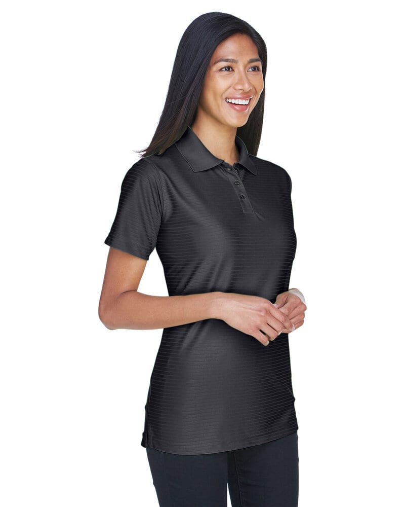 UltraClub 8413L - Ladies Cool & Dry Elite Tonal Stripe Performance Polo