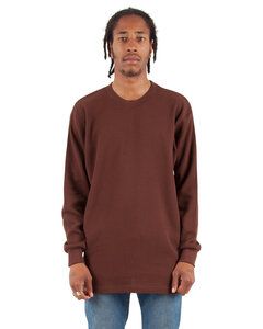 Shaka Wear SHTHRM - Adult 8.9 oz., Thermal T-Shirt Brown