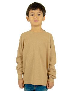 Shaka Wear SHTHRMY - Youth 8.9 oz., Thermal T-Shirt Khaki