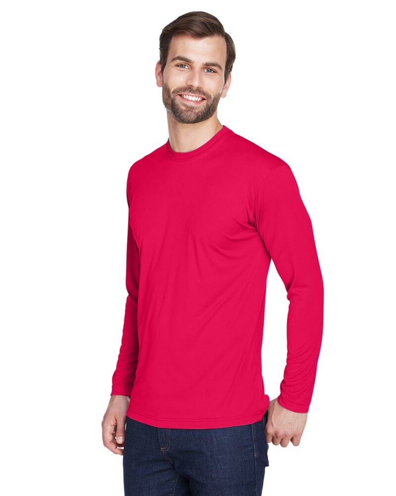 UltraClub 8422 - Adult Cool & Dry Sport Long-Sleeve Performance Interlock T-Shirt