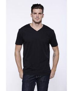 StarTee ST2412 - Men's CVC V-Neck T-Shirt Black