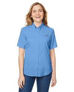 Columbia 7277 - Ladies Tamiami II Short-Sleeve Shirt Whitecap Blue