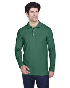 UltraClub 8532 - Adult Long-Sleeve Classic Piqué Polo