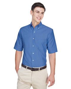 UltraClub 8972 - Mens Classic Wrinkle-Resistant Short-Sleeve Oxford