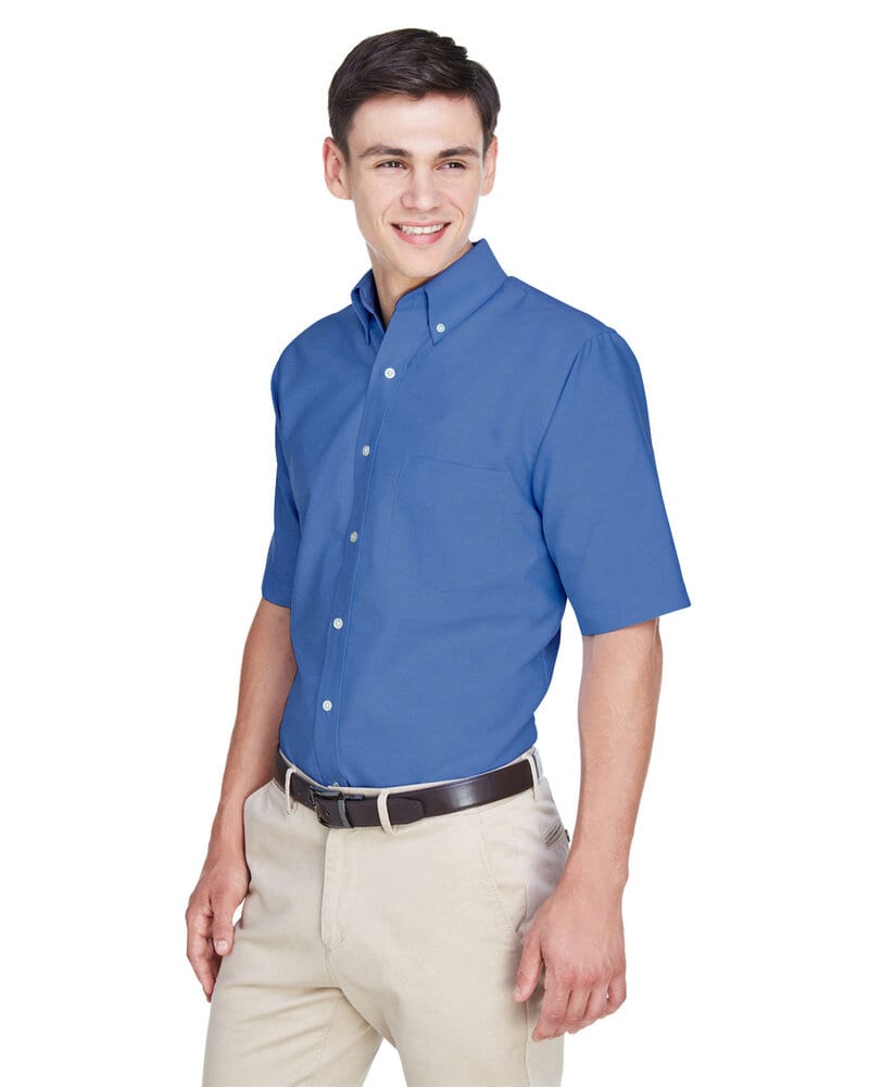 UltraClub 8972 - Men's Classic Wrinkle-Resistant Short-Sleeve Oxford