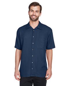 UltraClub 8980 - Men's Cabana Breeze Camp Shirt Navy