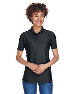 UltraClub 8414 - Ladies Cool & Dry Elite Performance Polo Black