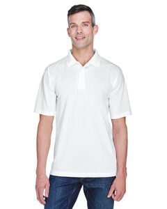 UltraClub 8445 - Men's Cool & Dry Stain-Release Performance Polo White