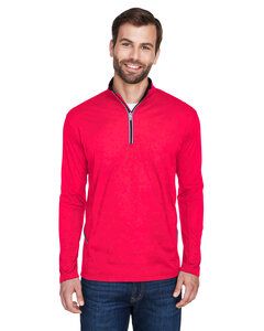 UltraClub 8230 - Men's Cool & Dry Sport Quarter-Zip Pullover Red