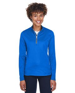 UltraClub 8230L - Ladies Cool & Dry Sport Quarter-Zip Pullover Kyanos Blue