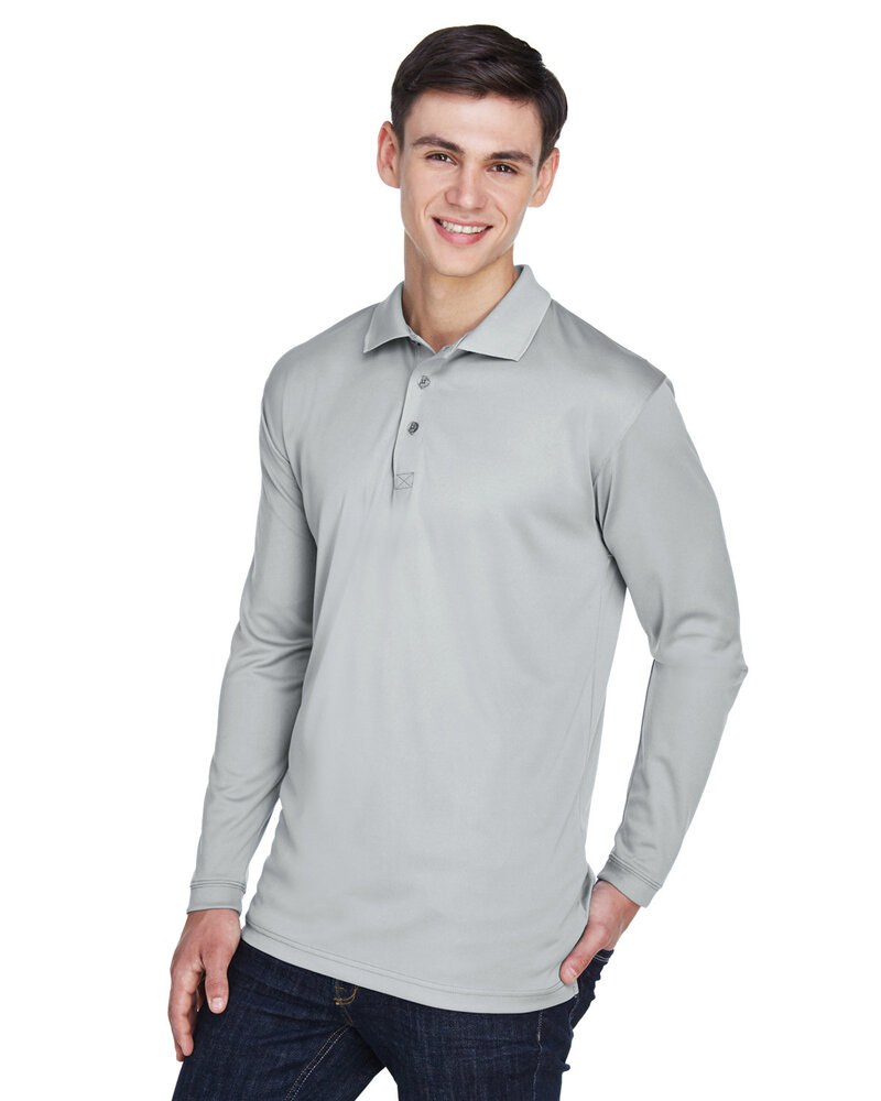 UltraClub 8405LS - Adult Cool & Dry Sport Long-Sleeve Polo