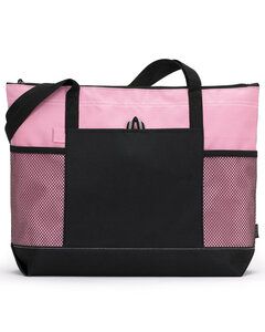 Gemline 1100 - Select Zippered Tote Peony Pink