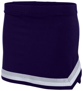 Augusta Sportswear 9146 - Girls Pike Skirt Purple/ White/ Metallic Silver