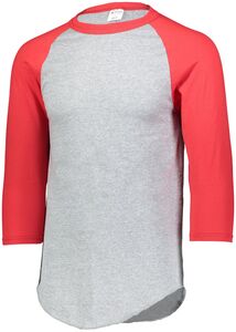 Augusta Sportswear 4420 - Baseball Jersey 2.0 Athletic Heather/Red