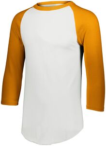Augusta Sportswear 4420 - Baseball Jersey 2.0 White/Gold