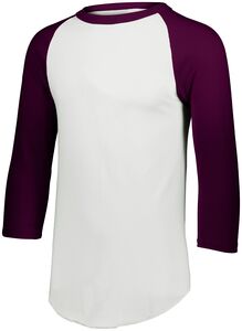 Augusta Sportswear 4420 - Baseball Jersey 2.0 White/Maroon