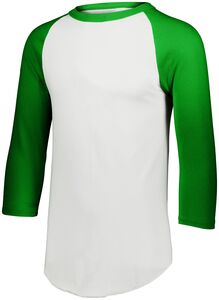 Augusta Sportswear 4421 - Youth Baseball Jersey 2.0 White/Kelly