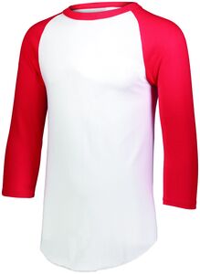 Augusta Sportswear 4421 - Youth Baseball Jersey 2.0 White/Red