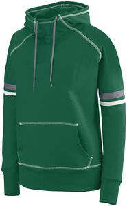 Augusta Sportswear 5440 - Ladies Spry Hoodie Dark Green/ White/ Graphite