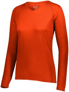 Augusta Sportswear 2797 - Ladies Attain Wicking Long Sleeve Tee Orange
