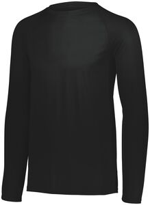 Augusta Sportswear 2795 - Attain Wicking Long Sleeve Tee Black
