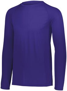 Augusta Sportswear 2795 - Attain Wicking Long Sleeve Tee Purple (Hlw)