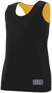 Augusta Sportswear 147 - Ladies Reversible Wicking Tank Black/Gold