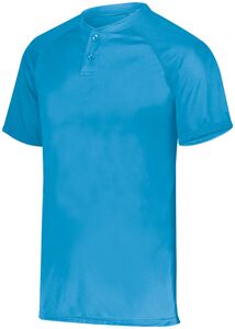 Augusta Sportswear 1566 - Youth Attain Wicking Two Button Baseball Jersey Power Blue