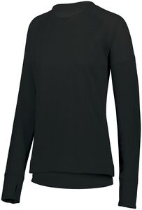 Augusta Sportswear 5575 - Ladies Zoe Tonal Heather Pullover Black