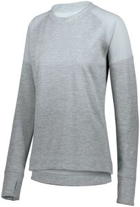 Augusta Sportswear 5575 - Ladies Zoe Tonal Heather Pullover Silver