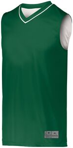 Augusta Sportswear 153 - Youth Reversible Two Color Jersey Dark Green/White