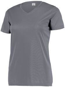 Augusta Sportswear 4792 - Ladies Attain Wicking Set In Sleeve Tee  Graphite