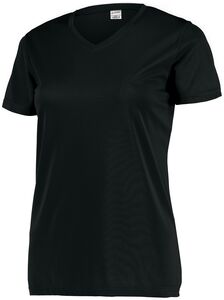 Augusta Sportswear 4792 - Ladies Attain Wicking Set In Sleeve Tee  Black