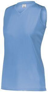Augusta Sportswear 4794 - Ladies Attain Wicking Sleeveless Jersey Columbia Blue