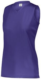 Augusta Sportswear 4795 - Girls Attain Wicking Sleeveless Jersey Columbia Blue