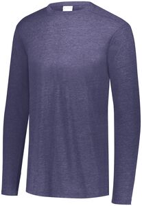 Augusta Sportswear 3075 - Tri Blend Long Sleeve Tee Navy Heather