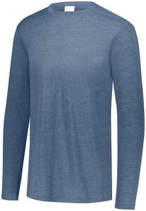 Augusta Sportswear 3075 - Tri Blend Long Sleeve Tee Storm Heather